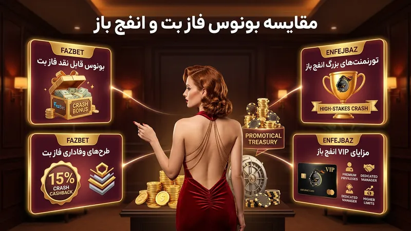 مقایسه بونوس بازی انفجار فازبت و انفج باز و طرحهای تشویقی