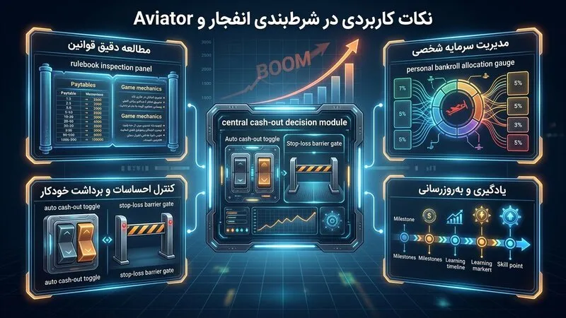 تفاوت بازی انفجار و Aviator در نکات کاربردی