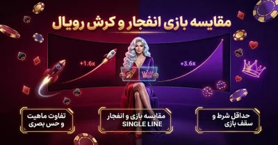 مقایسه بازی انفجار و کرش رویال | کدام یک ارزش بازی دارد؟ (تحلیل کامل)
