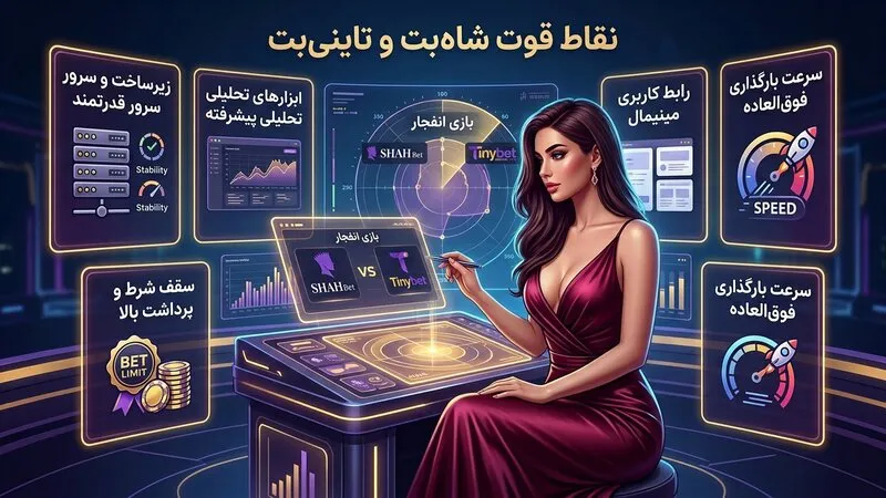 نقاط قوت شاه بت و تاینی بت در بازی انفجار