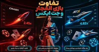 تفاوت بازی انفجار و جت ایکس (JetX) | کدام پر سود تر است؟ + بررسی الگوریتم