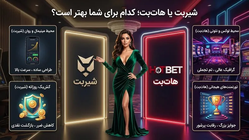 بازی انفجار شیر بت بهتر است یا هات بت؟