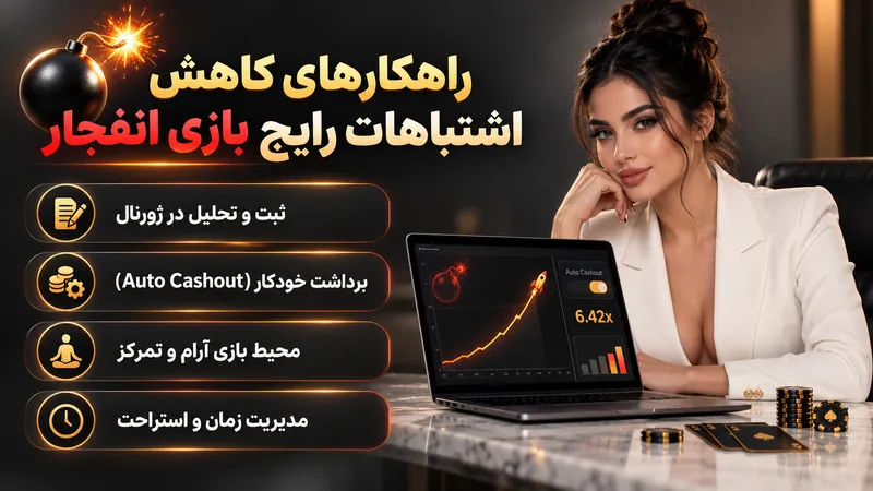 راهکارهای کاهش اشتباهات رایج بازی انفجار