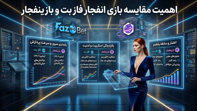 اهمیت مقایسه بازی انفجار فاز بت و bazienfejar